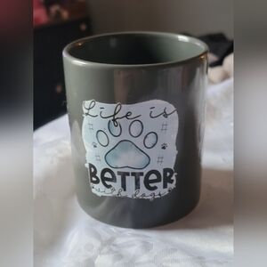 🔮NEW🔮 Gray Coffee Mug - Life is Better with Dogs